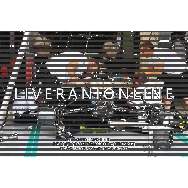 The Mercedes AMG F1 W09 of Lewis Hamilton (GBR) Mercedes AMG F1. 21.07.2018. Formula 1 World Championship, Rd 11, German Grand Prix, Hockenheim, Germany, Qualifying Day. / AGENZIA ALDO LIVERANI SAS - ITALY ONLY EDITORIAL USE ONLY - F1 GP GERMANIA PROVE UFFICIALI QUALIFICHE 21.07.2018