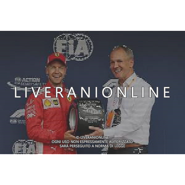 Sebastian Vettel (GER) Ferrari receives his Pirelli Pole Position Award. 21.07.2018. Formula 1 World Championship, Rd 11, German Grand Prix, Hockenheim, Germany, Qualifying Day. / AGENZIA ALDO LIVERANI SAS - ITALY ONLY EDITORIAL USE ONLY - F1 GP GERMANIA PROVE UFFICIALI QUALIFICHE 21.07.2018