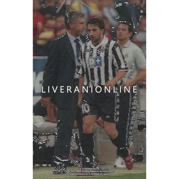 1999-2000 MILANO TROFEO LUIGI BERLUSCONI MILAN JUVENTUS NELLA FOTO CARLO ANCELOTTI E ALESSANDRO DEL PIERO AG ALDO LIVERANI SAS