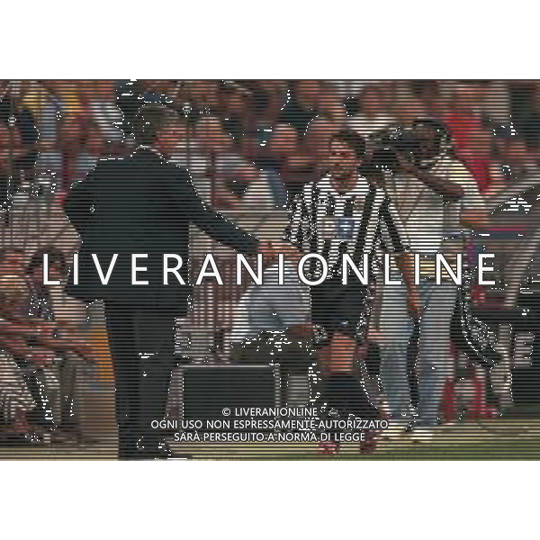1999-2000 MILANO TROFEO LUIGI BERLUSCONI MILAN JUVENTUS NELLA FOTO CARLO ANCELOTTI E ALESSANDRO DEL PIERO AG ALDO LIVERANI SAS