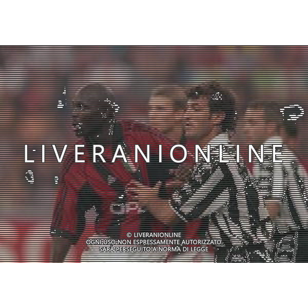1999-2000 MILANO TROFEO LUIGI BERLUSCONI MILAN JUVENTUS NELLA FOTO GEORGE WEAH E CIRO FERRARA AG ALDO LIVERANI SAS