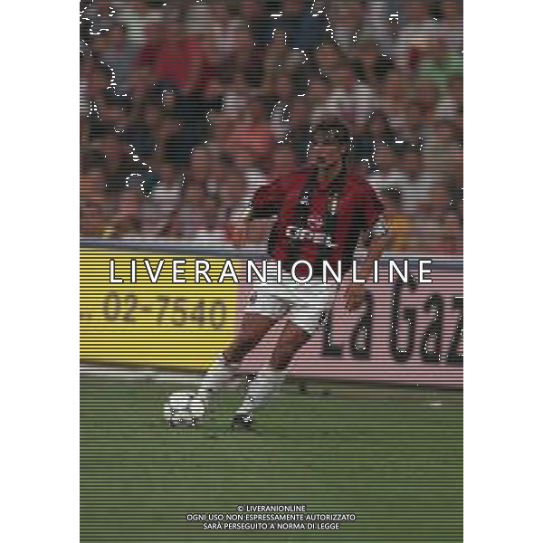 1999-2000 MILANO TROFEO LUIGI BERLUSCONI MILAN JUVENTUS NELLA FOTO PAOLO MALDINI AG ALDO LIVERANI SAS