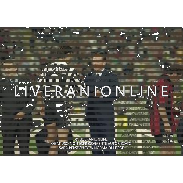 1999-2000 MILANO TROFEO LUIGI BERLUSCONI MILAN JUVENTUS NELLA FOTO SILVIO BERLUSCONI CON FILIPPO INZAGHI AG ALDO LIVERANI SAS