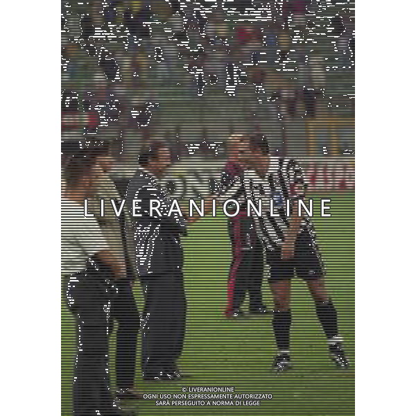 1999-2000 MILANO TROFEO LUIGI BERLUSCONI MILAN JUVENTUS NELLA FOTO ALBERTO ZACCHERONI E ANTONIO CONTE AG ALDO LIVERANI SAS
