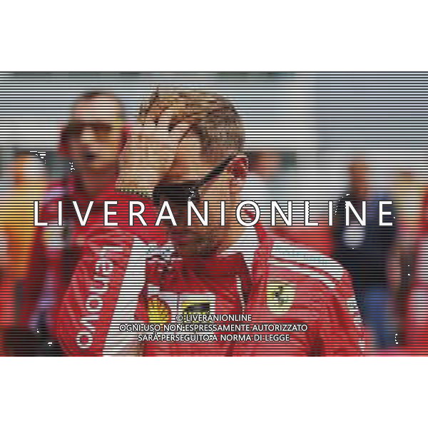 Sebastian Vettel (GER) Ferrari on the grid. 22.07.2018. Formula 1 World Championship, Rd 11, German Grand Prix, Hockenheim, Germany, Race Day. / AGENZIA ALDO LIVERANI SAS - ITALY ONLY EDITORIAL USE ONLY - F1 Gp Germania Gara 22.07.2018