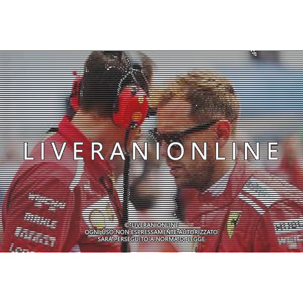 Sebastian Vettel (GER) Ferrari on the grid. 22.07.2018. Formula 1 World Championship, Rd 11, German Grand Prix, Hockenheim, Germany, Race Day. / AGENZIA ALDO LIVERANI SAS - ITALY ONLY EDITORIAL USE ONLY - F1 Gp Germania Gara 22.07.2018