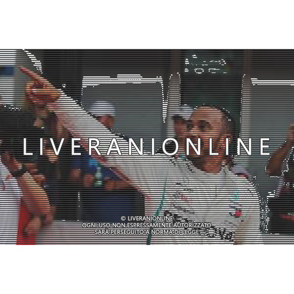 Race winner Lewis Hamilton (GBR) Mercedes AMG F1 celebrates in parc ferme. 22.07.2018. Formula 1 World Championship, Rd 11, German Grand Prix, Hockenheim, Germany, Race Day. / AGENZIA ALDO LIVERANI SAS - ITALY ONLY EDITORIAL USE ONLY - F1 Gp Germania Gara 22.07.2018