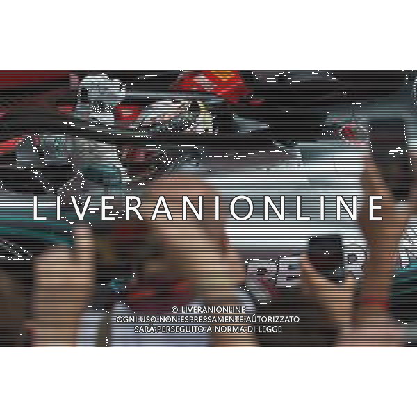 Race winner Lewis Hamilton (GBR) Mercedes AMG F1 W09 celebrates in parc ferme. 22.07.2018. Formula 1 World Championship, Rd 11, German Grand Prix, Hockenheim, Germany, Race Day. / AGENZIA ALDO LIVERANI SAS - ITALY ONLY EDITORIAL USE ONLY - F1 Gp Germania Gara 22.07.2018