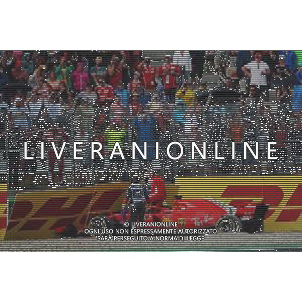 Sebastian Vettel (GER) Ferrari SF71H crashed out of the race. 22.07.2018. Formula 1 World Championship, Rd 11, German Grand Prix, Hockenheim, Germany, Race Day. / AGENZIA ALDO LIVERANI SAS - ITALY ONLY EDITORIAL USE ONLY - F1 Gp Germania Gara 22.07.2018