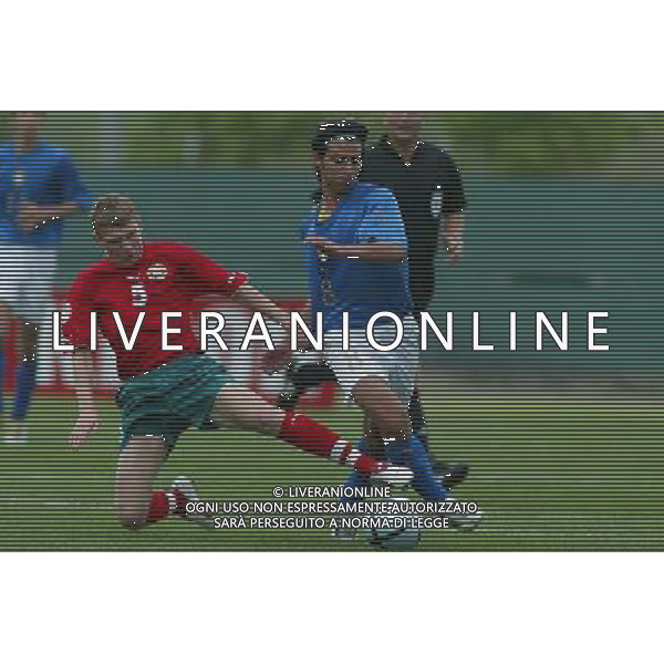 CAMPIONATO EUROPEO UNDER 17 ITALIA - BIELORUSSIA 05/05/2005 NELLA FOTO: PALERMO E ASTRAUKH FOTO GIANNI NUCCI/AG. ALDO LIVERANI