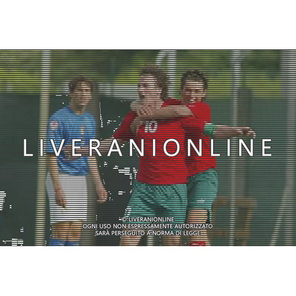 CAMPIONATO EUROPEO UNDER 17 ITALIA - BIELORUSSIA 05/05/2005 NELLA FOTO: ESULTANZA KISLY FOTO GIANNI NUCCI/AG. ALDO LIVERANI