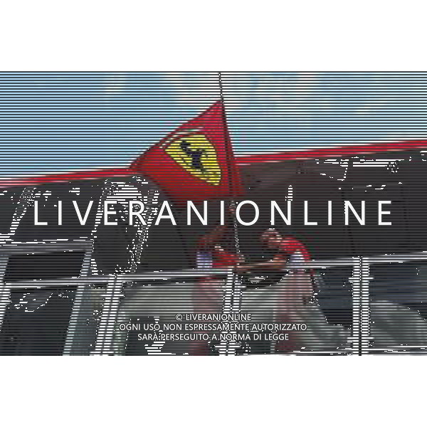 F1 Gp Ungheria Preparation Day 26.07.2018 - Ferrari, bandiera a mezz\'asta e lutto al braccio per commemorare la scomparsa del Presidente Sergio Marchionne /AGENZIA ALDO LIVERANI SAS - ITALY ONLY EDITORIAL USE ONLY