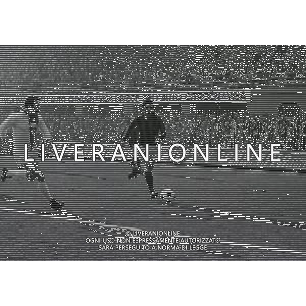 25-01-1981 MILANO CAMPIONATO DI CALCIO SERIE B MILAN PESCARA 0-0 NELLA FOTO NELLO SALTUTTI E ALBERTO MINOIA AG ALDO LIVERANI SAS