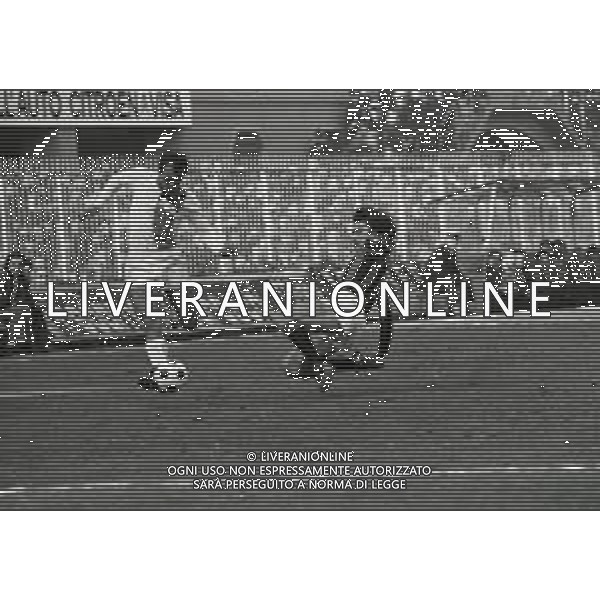 25-01-1981 MILANO CAMPIONATO DI CALCIO SERIE B MNILAN PESCARA 0-0 NELLA FOTO AZIONE DI GIOCO AG ALDO LIVERANI SAS