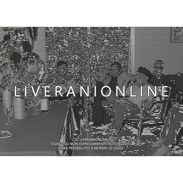 1971 TREISTE INCONTRO D\'ESTATE NELLA FOTO ADRIANO CELENTANO CON CLUDIO VILLA E IVA ZANICCHI AG ALDO LIVERANI SAS