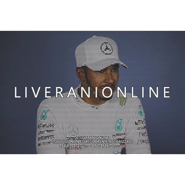 Lewis Hamilton (GBR) Mercedes AMG F1 in the post qualifying FIA Press Conference. 28.07.2018. Formula 1 World Championship, Rd 12, Hungarian Grand Prix, Budapest, Hungary, Qualifying Day. only italy-ag aldo liverani sas