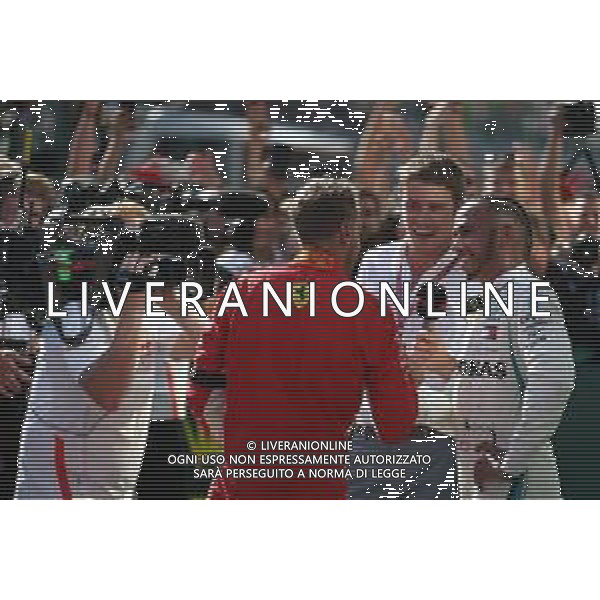 Lewis Hamilton (GBR) Mercedes AMG F1 and Sebastian Vettel (GER) Scuderia Ferrari with Paul Di Resta 29.07.2018. Formula 1 World Championship, Rd 12, Hungarian Grand Prix, Budapest, Hungary, Race Day. /AGENZIA ALDO LIVERANI SAS - ITALY ONLY - EDITORIAL USE ONLY - F1 GP UNGHERIA GARA 29.07.2018