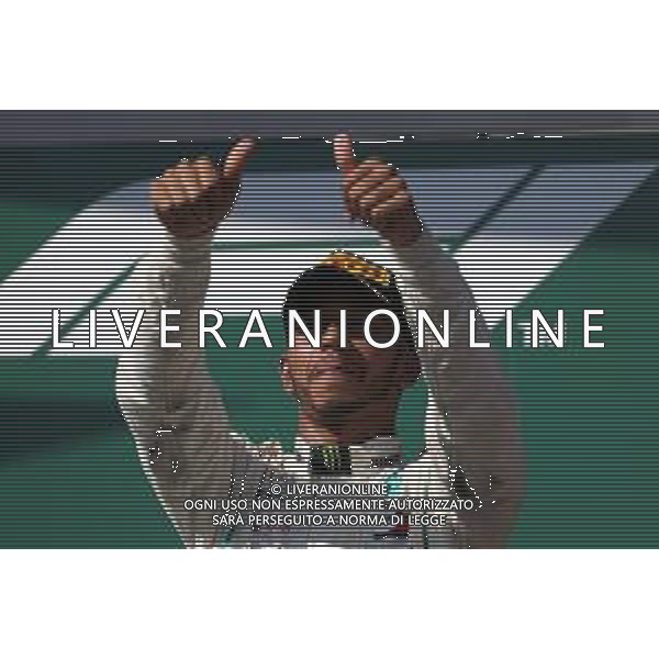 Lewis Hamilton (GBR) Mercedes AMG F1 29.07.2018. Formula 1 World Championship, Rd 12, Hungarian Grand Prix, Budapest, Hungary, Race Day. /AGENZIA ALDO LIVERANI SAS - ITALY ONLY - EDITORIAL USE ONLY - F1 GP UNGHERIA GARA 29.07.2018
