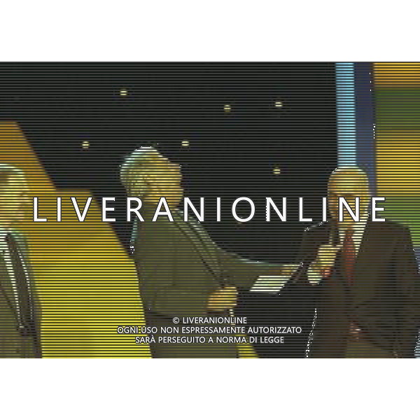 L’Oscar del calcio AIC 1999 fu la terza edizione dell\'Oscar del calcio AIC, la manifestazione in cui vengono premiati i protagonisti del calcio italiano dall\'Associazione Italiana Calciatori NELLA FOTO TEO TEOCOLI CON ADRIANO GALLIANI AG ALDO LIVERANI SAS
