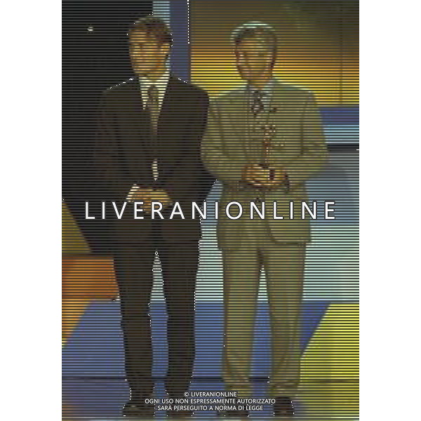 L’Oscar del calcio AIC 1999 fu la terza edizione dell\'Oscar del calcio AIC, la manifestazione in cui vengono premiati i protagonisti del calcio italiano dall\'Associazione Italiana Calciatori NELLA FOTO GIANNI RIVERA E FRANCESCO TOTTI AG ALDO LIVERANI SAS