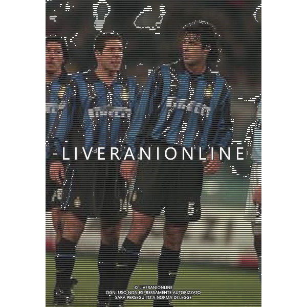 03-12-1998 ROMA COPPA ITALIA LAZIO INTER 2-1 NELLA FOTO DIEGO SIMEONE E FABIO GALANTE AG ALDO LIVERANI SAS