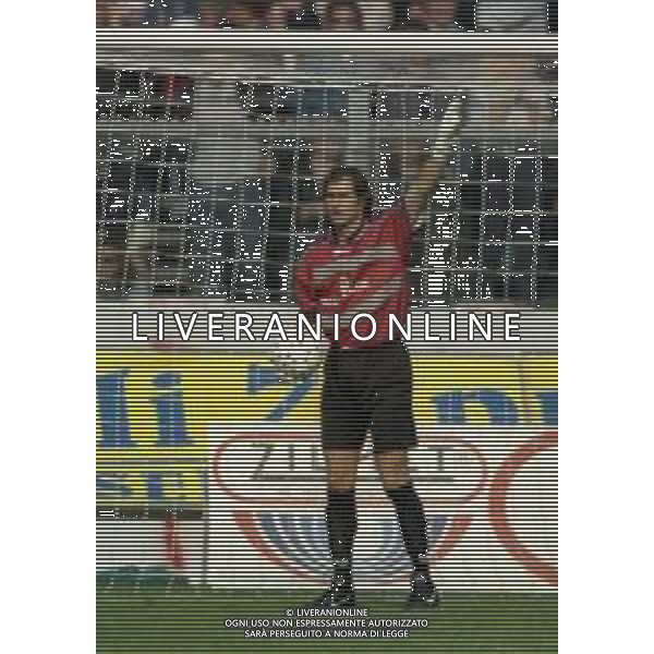 11-10-1998 BERGAMO CAMPIONATO DI CALCIO SERIE B ATALANTA RAVENNA 1-1 NELLA FOTO GIANLUCA BERTI AG ALDO LIVERANI SAS
