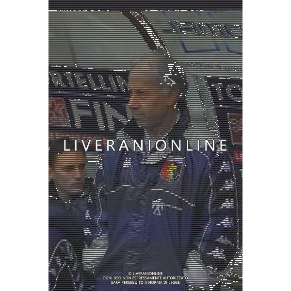 O4-03-2001 GENOVA-CAMPIONATO DI CALCIO SERIE B GENOA TERNANA 2-2 NELLA FOTO FRANCO SCOGLIO ALLENATORE GENOA CALCIO AG ALDO LIVERANI SAS