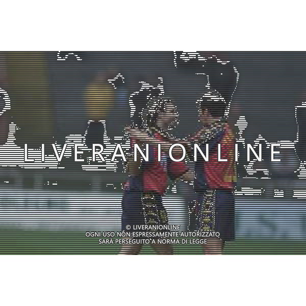 O4-03-2001 GENOVA-CAMPIONATO DI CALCIO SERIE B GENOA TERNANA 2-2 NELLA FOTO ESULTANZE GIOCATORI GENOA DOPO IL GOAL AG ALDO LIVERANI SAS 