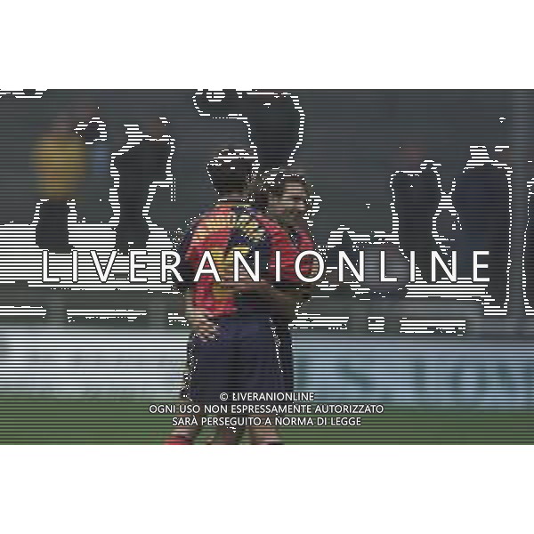 O4-03-2001 GENOVA-CAMPIONATO DI CALCIO SERIE B GENOA TERNANA 2-2 NELLA FOTO ESULTANZE GIOCATORI GENOA DOPO IL GOAL AG ALDO LIVERANI SAS 