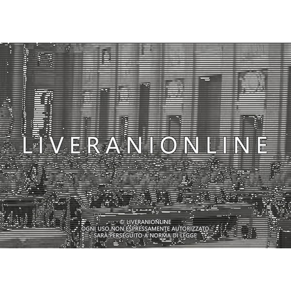 1973 GENOVA-PROCESSO LORENZO BOZANO PER IL RAPIMENTO E L\'OMICIDIO DI MILENA SUTTER NELLA FOTO IL PROCESSO CON LA CORTE AG ALDO LIVERANI SAS