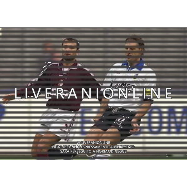27-10-1999 TORINO COPPA ITALIA 2 TURNO TORINO ATALANTA 2-1 NELLA FOTO EDOARDO ARTISTICO E MASSIMO CARRERA AG ALDO LIVERANI SAS