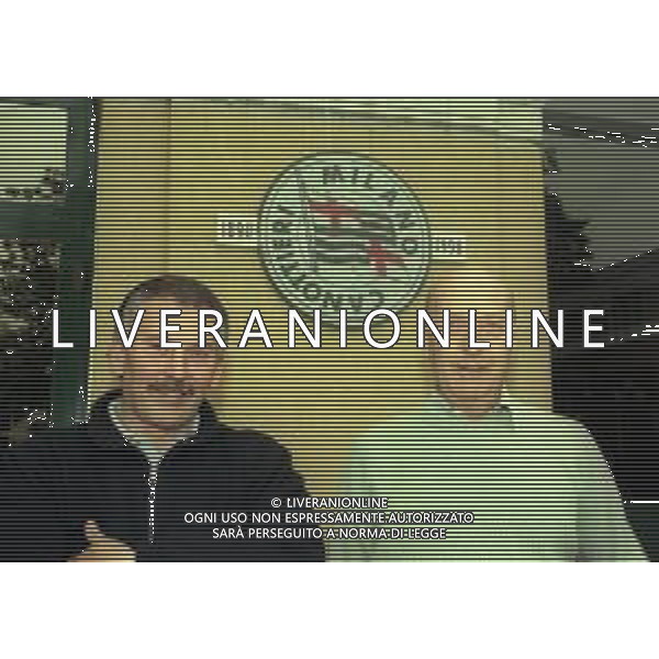 1999 MILANO- SERVIZIO CHRISTIAN ABBIATI PORTIERE DEL MILAN CALCIO NELLA FOTO IL PADRE DI CHRISTIAN ABBIATI AG ALDO LIVERANI SAS