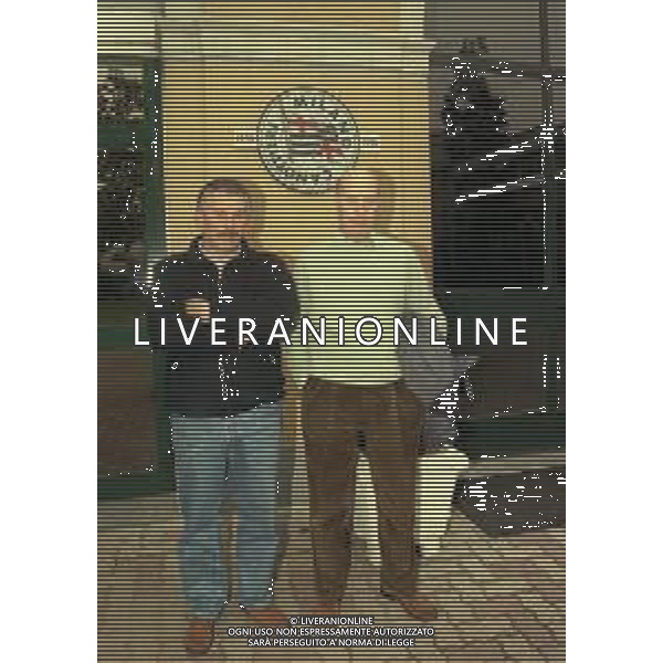 1999 MILANO- SERVIZIO CHRISTIAN ABBIATI PORTIERE DEL MILAN CALCIO NELLA FOTO IL PADRE DI CHRISTIAN ABBIATI AG ALDO LIVERANI SAS