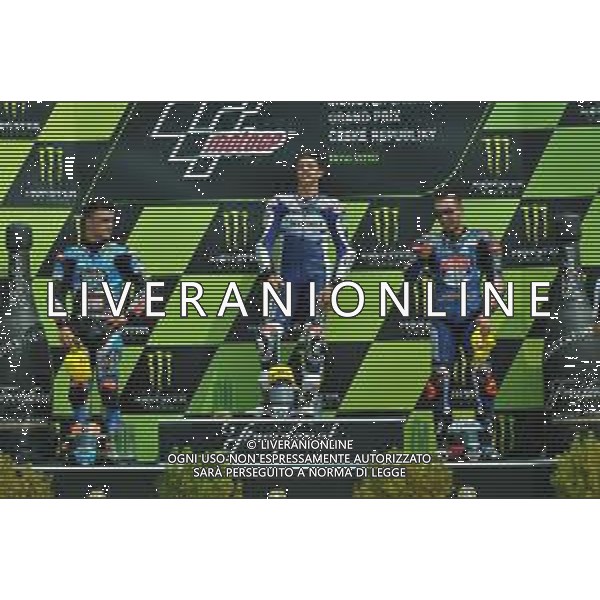 Motomondiale, GP Repubblica Ceca, Podio Moto3. Nella foto: Festeggiamenti FOTO ADRIANO IEMMI-AG ALDO LIVERANI SAS