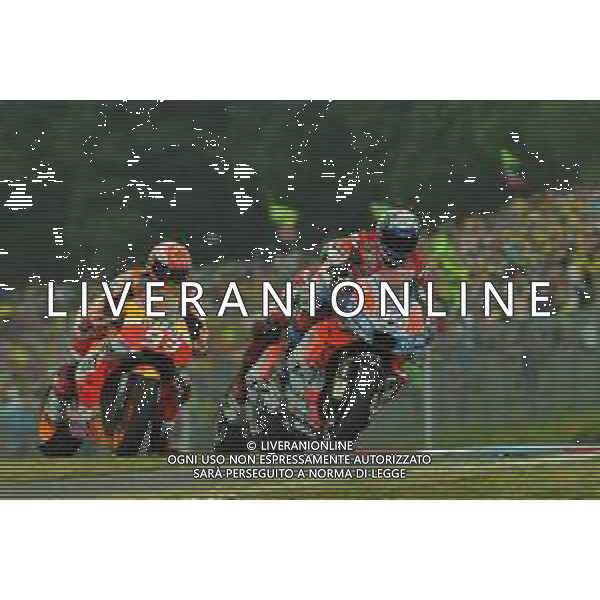 Motomondiale, GP Repubblica Ceca, Podio MotoGP. Nella foto: fasi della gara foto adriano iemmi-ag aldo liverani sas