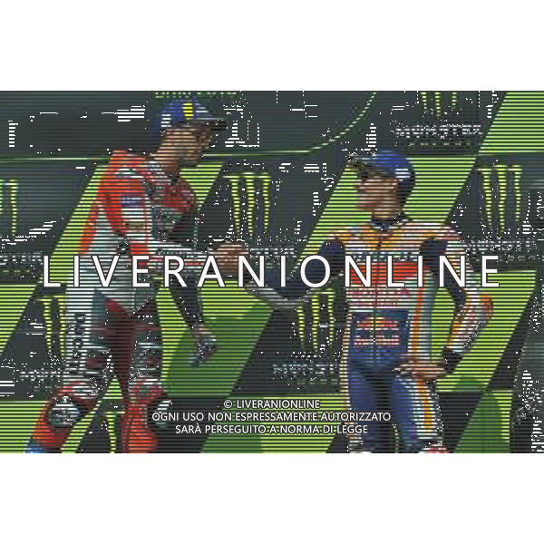 Motomondiale, GP Repubblica Ceca, Podio MotoGP. Nella foto: podio completo foto adriano iemmi-ag aldo liverani sas