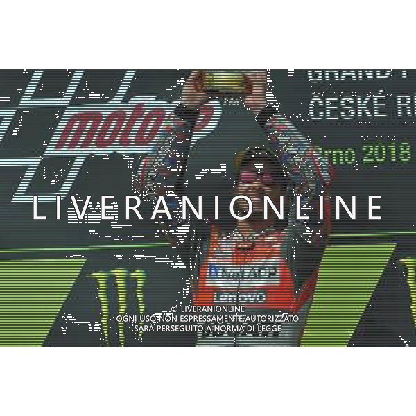 Motomondiale, GP Repubblica Ceca, Podio MotoGP. Nella foto: Andre Dovizioso foto adriano iemmi-ag aldo liverani sas