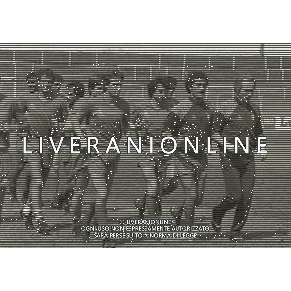 1982 VIGO CAMPIONATO DEL MONDO SPAGNA 1982 ALLENAMENTO NAZIONALE ITALIANA NELLA FOTO ALLENAMENTO NAZIONALE ITALIANA AG ALDO LIVERANI SAS