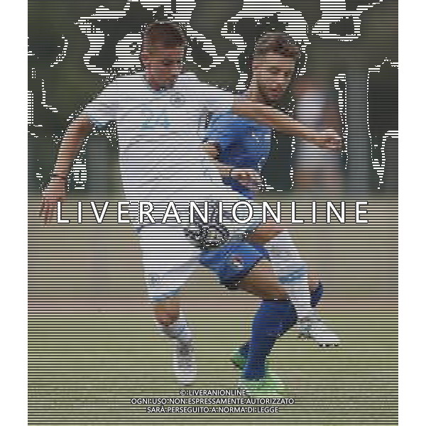 Misano Adriatico 08/08/2018 Partita Amichevole ITALIA Under 20 - SAN MARINO nella Foto: Berardi Filippo Capone Marco (crotone) ©Claudio Zamagni-Agenzia Aldo Liverani s.a.s.