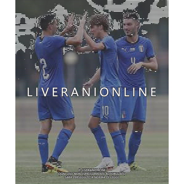 Misano Adriatico 08/08/2018 Partita Amichevole ITALIA Under 20 - SAN MARINO nella Foto: Esultanza Colpani Andrea (Atalanta) ©Claudio Zamagni-Agenzia Aldo Liverani s.a.s.