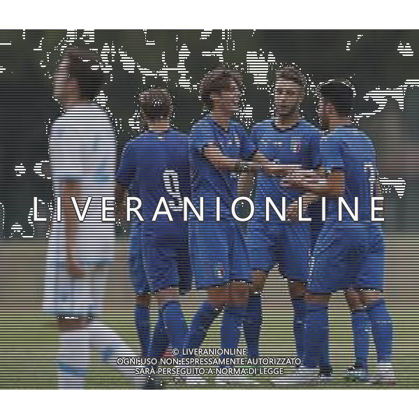 Misano Adriatico 08/08/2018 Partita Amichevole ITALIA Under 20 - SAN MARINO nella Foto: Esultanza italia ©Claudio Zamagni-Agenzia Aldo Liverani s.a.s.