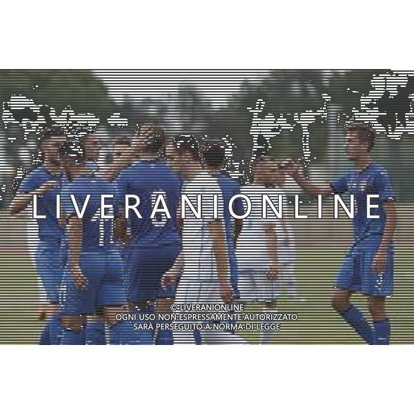 Misano Adriatico 08/08/2018 Partita Amichevole ITALIA Under 20 - SAN MARINO nella Foto: Esultanza italia ©Claudio Zamagni-Agenzia Aldo Liverani s.a.s.