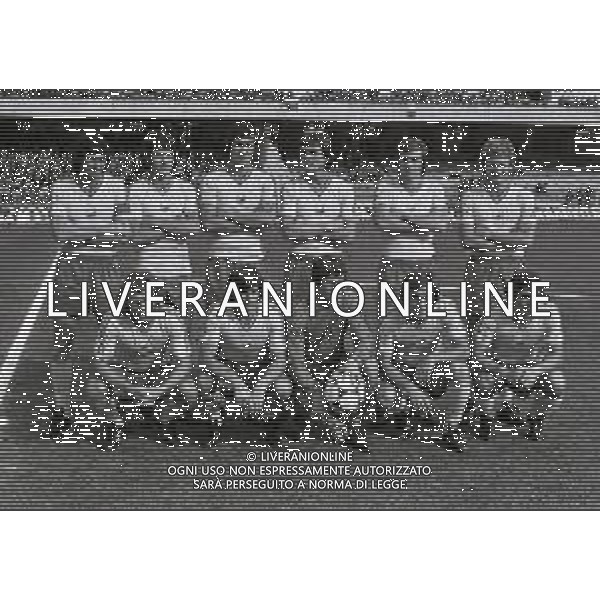 16-02-1980 NAPOLI- AMICHEVOLE ITALIA ROMANIA 2-1 NELLA FOTO FORMAZIONE DELLA NAZIONALE DELLA ROMANIA AG ALDO LIVERANI SAS