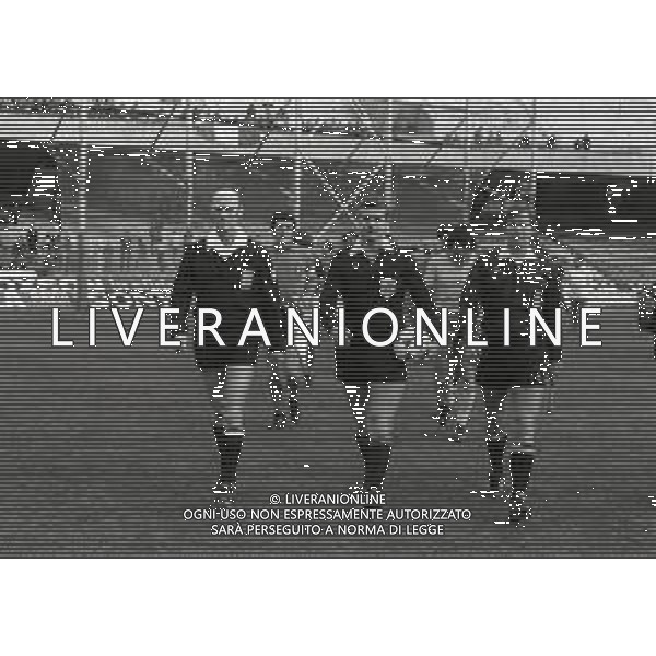 16-02-1980 NAPOLI- AMICHEVOLE ITALIA ROMANIA 2-1 NELLA FOTO ARBITRO CORVER CHARLES AG ALDO LIVERANI SAS
