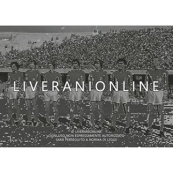 16-02-1980 NAPOLI- AMICHEVOLE ITALIA ROMANIA 2-1 NELLA FOTO DA SIN FRANCO CAUSIO-MARCO TARDELLI-GABRIELE ORIALI-ANTONIO CABRINI-GIANCARLO ANTOGNONI-CLAUDIO GENTILE E ROBERTO BETTEGA AG ALDO LIVERANI SAS