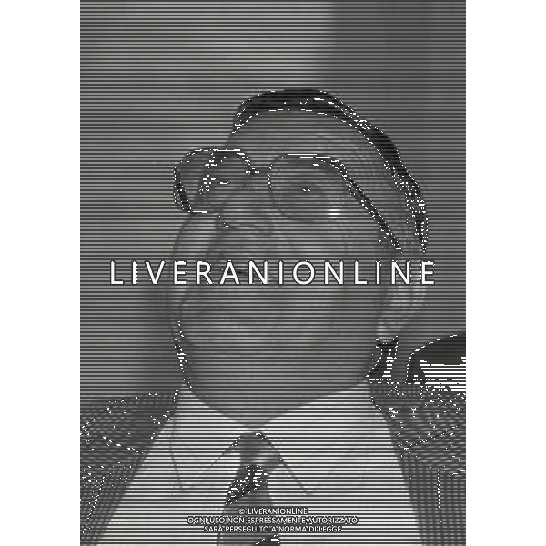 1985-1986 RIUNIONE PRESIDENTI IN LEGA NELLA FOTO ROMEO ANCONETANI PRESIDENTE PISA CALCIO AG ALDO LIVERANI SAS