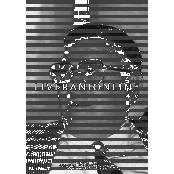 1985-1986 RIUNIONE PRESIDENTI IN LEGA NELLA FOTO RONEO ANCNETANI PRESIDENTTE PISA CALCIO AG ALDO LIVERANI SAS