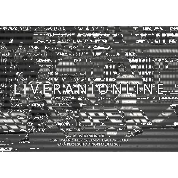 11-12-1985 MILANO OTTAVI DI FINALE COPPA UEFA MILAN WAREGEM 1-2 NELLA FOTO LUIGI RUSSO AG ALDO LIVERANI SAS