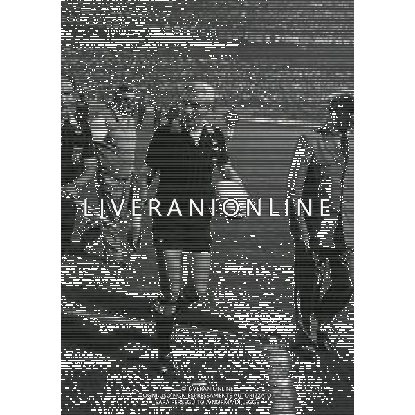 02-10-1985 MILANO COPPA UEFA MILAN AUXERRE 3-0 NELLA FOTO ARBITRO Alexis Ponnet AG ALDO LIVERANI SAS