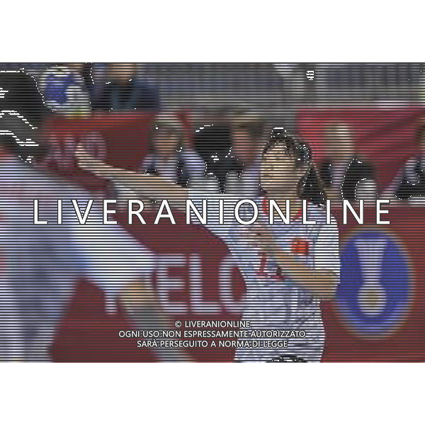 2018.08.09 Kielce Pilka reczna Mlodziezowe Mistrzostwa Swiata w Pilce Recznej Kobiet do lat 18 Chiny - Rosja N/z Haiyu Zhu Foto Rafal Rusek / PressFocus/NEWSPIX.PL 2018.08.09 Kielce Handball IHF Youth U18 Womens World Championship 2018 China - Russia Haiyu Zhu Credit: Rafal Rusek / PressFocus --- Newspix.pl AG ALDO LIVERANI SAS